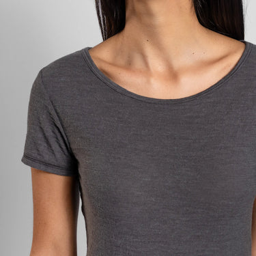 womens ultimate outdoor tshirt crew neck color gray