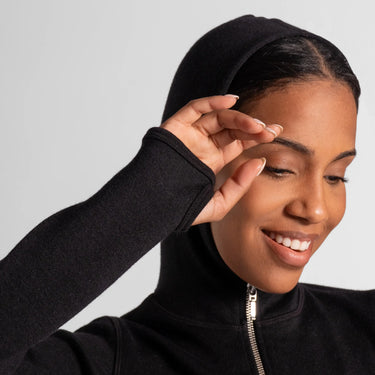 womens ultra soft hoodie jacket full zip color black