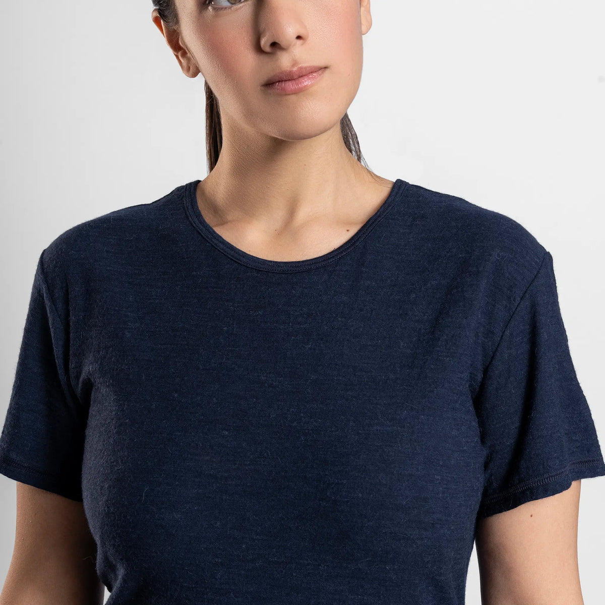 womens ultra soft running tshirt ultralight color navy blue