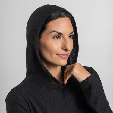 womens ultra soft sun hoodie ultralight color black