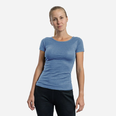 womens ultralight tshirt crew neck color baby blue