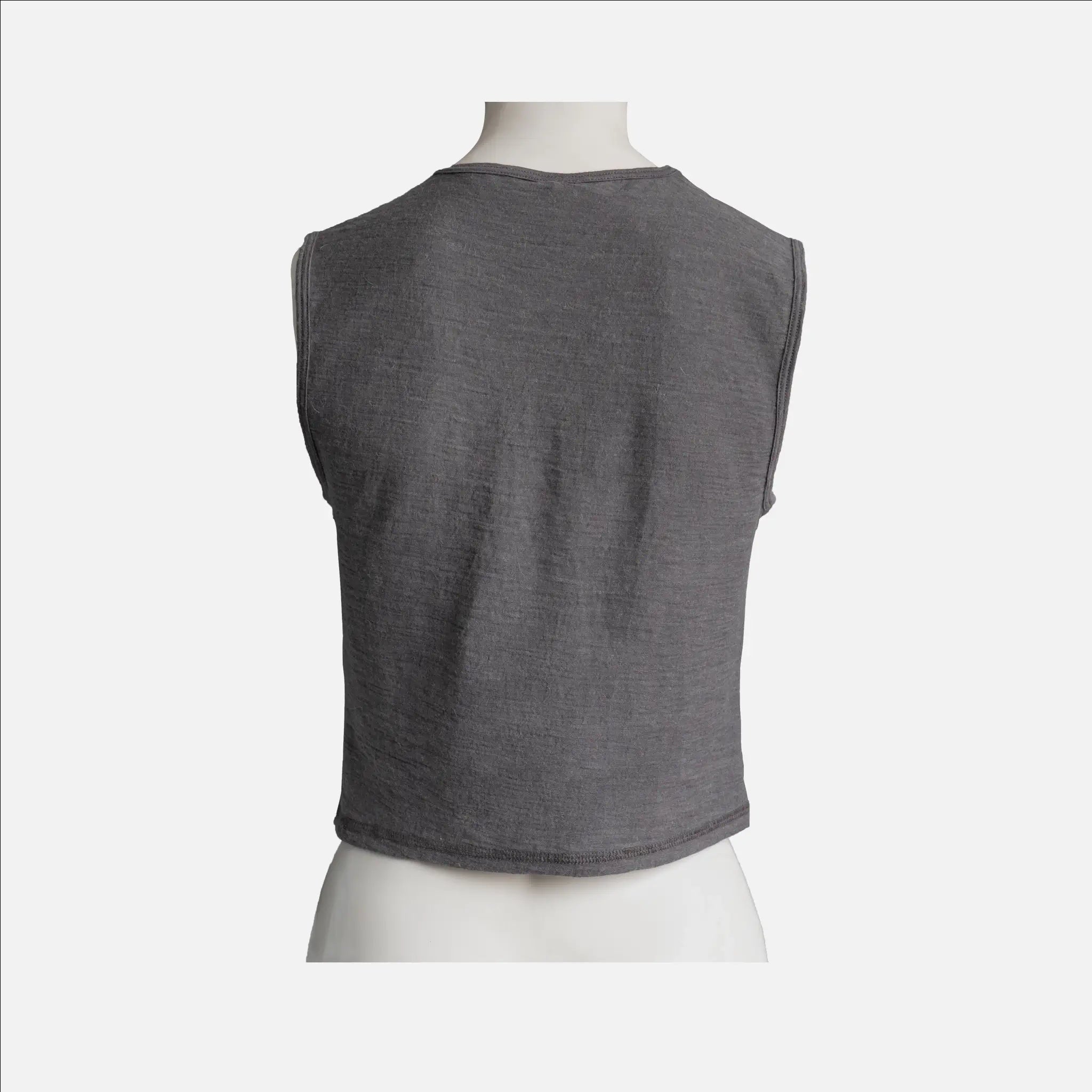 womens versatile design crop tank ultralight color gray
