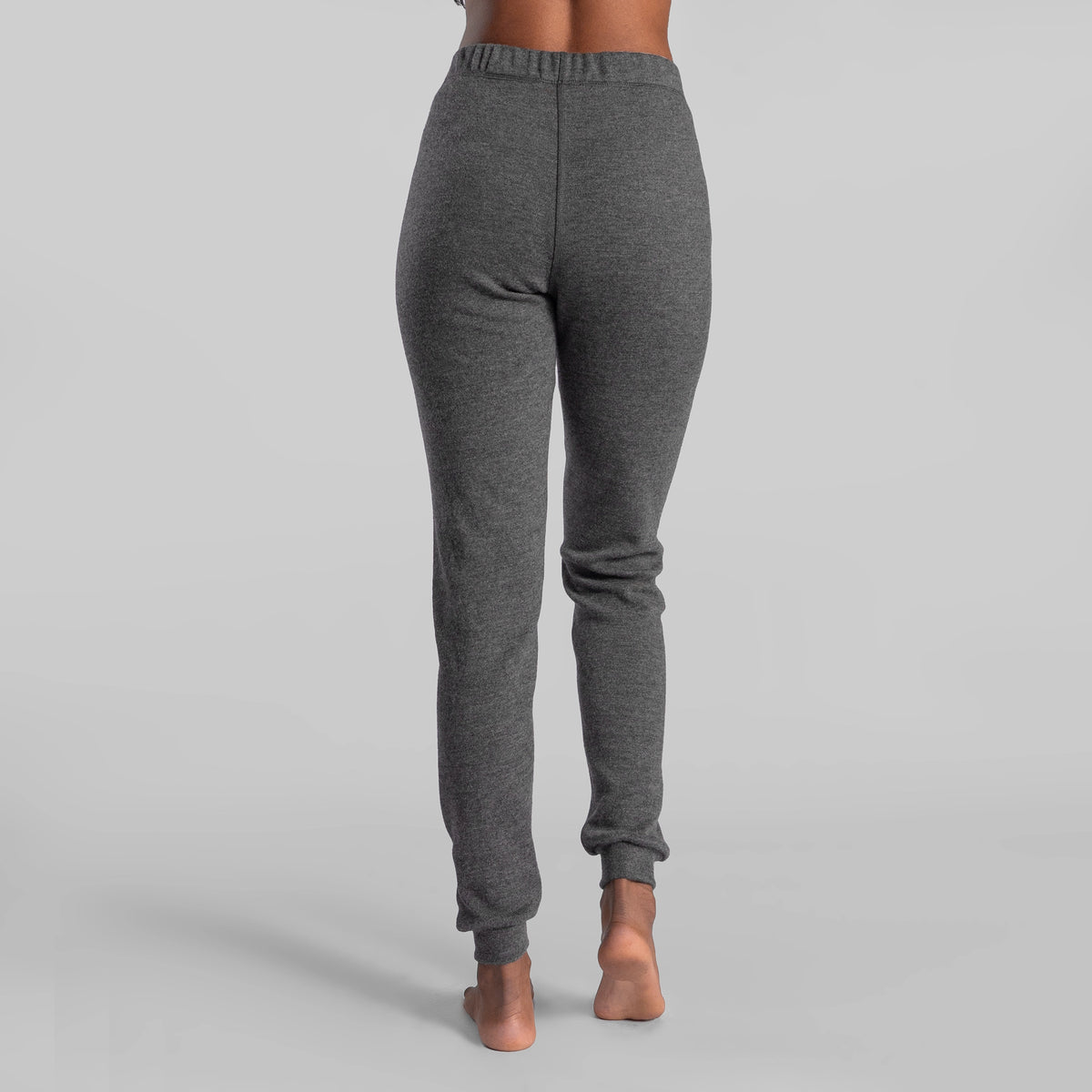 womens versatile design sweatpants midweight color gray
