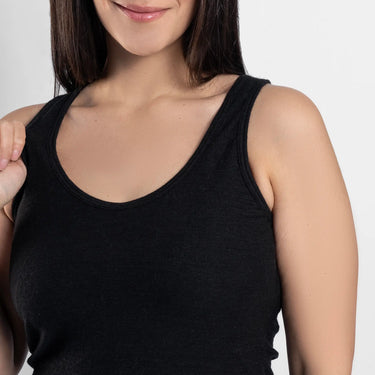 womens versatile design tank top ultralight color black