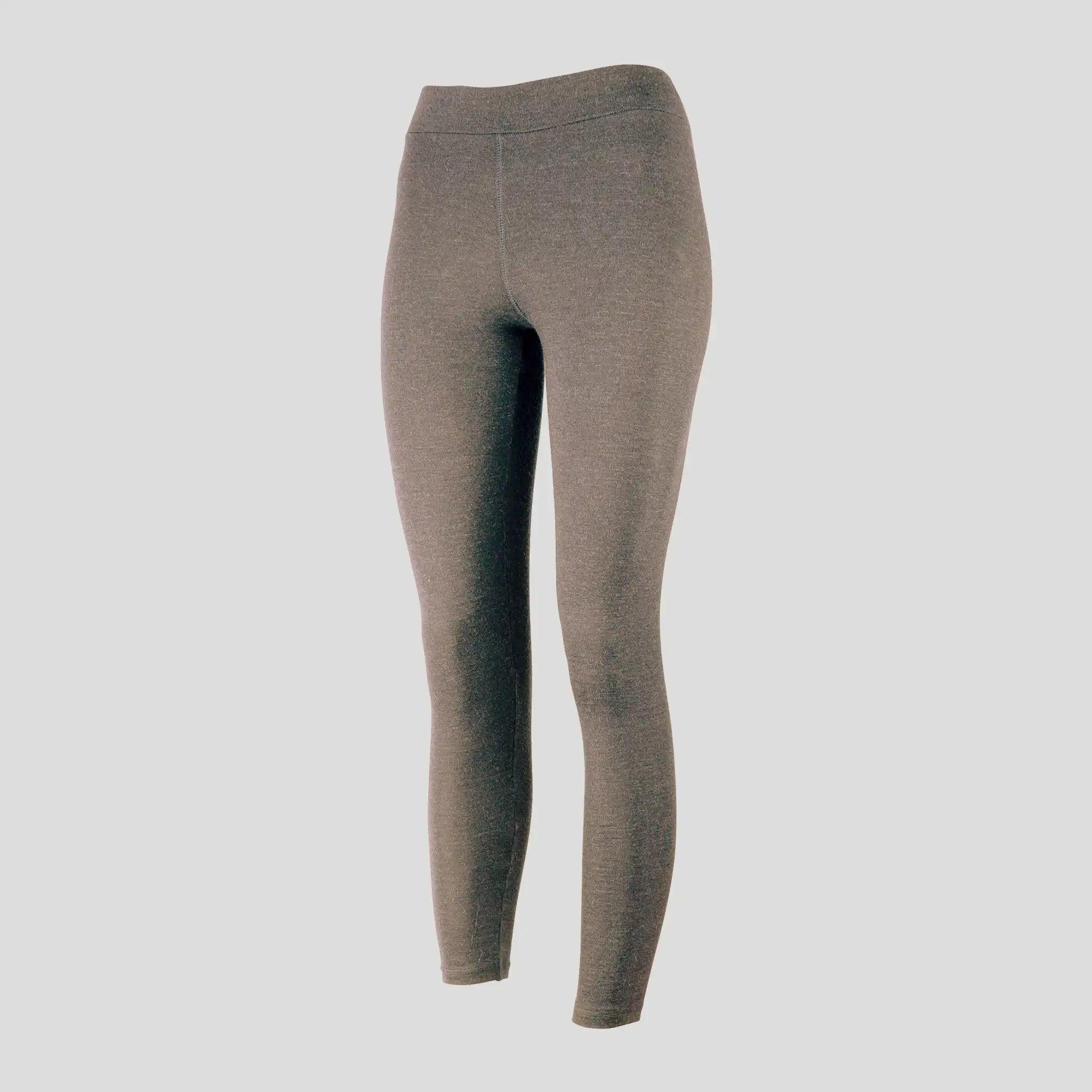 womens warm alpaca wool thin leggings color natural gray