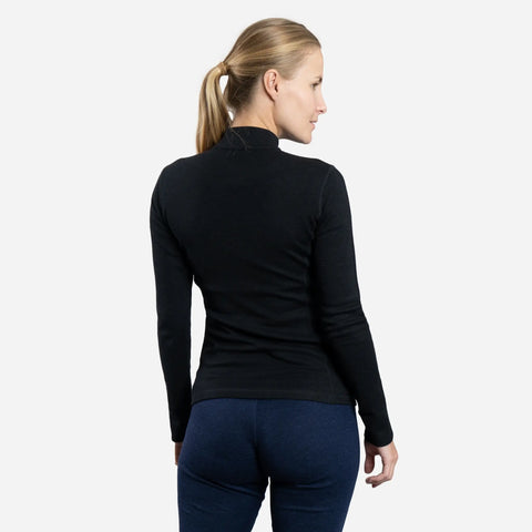 Women's Alpaca Wool Base Layer: 300 Lightweight Half-Zip