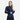 Women's Alpaca Wool Base Layer: 300 Lightweight Half-Zip color navy blue