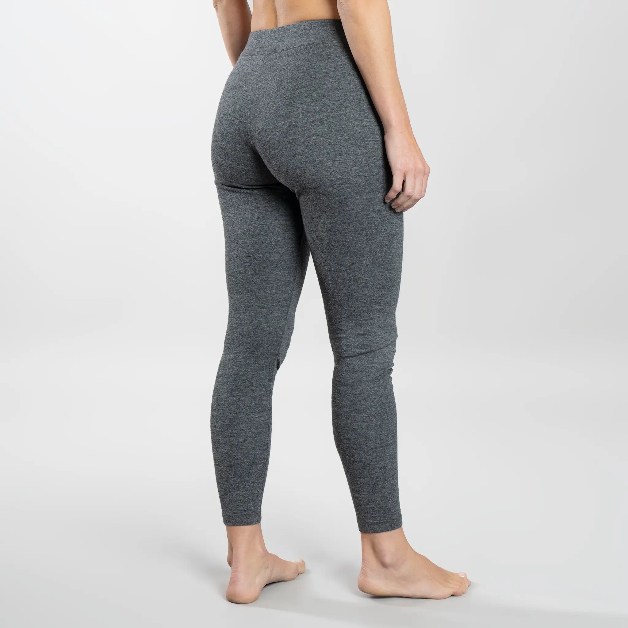 Women's Alpaca Wool Leggings: 300 Lightweight color gray