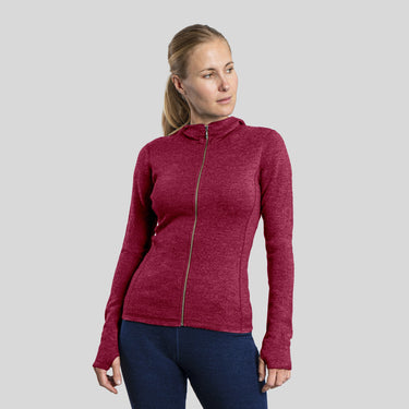 women no odor alpaca wool jacket hoodie midweight color natural red