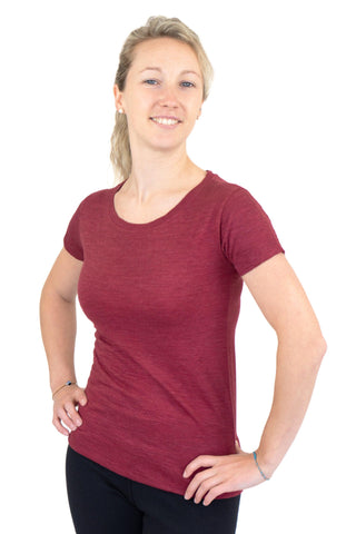 3 Pack Bundle - Women's Alpaca Wool Crew Neck T-Shirts: 160 Ultralight