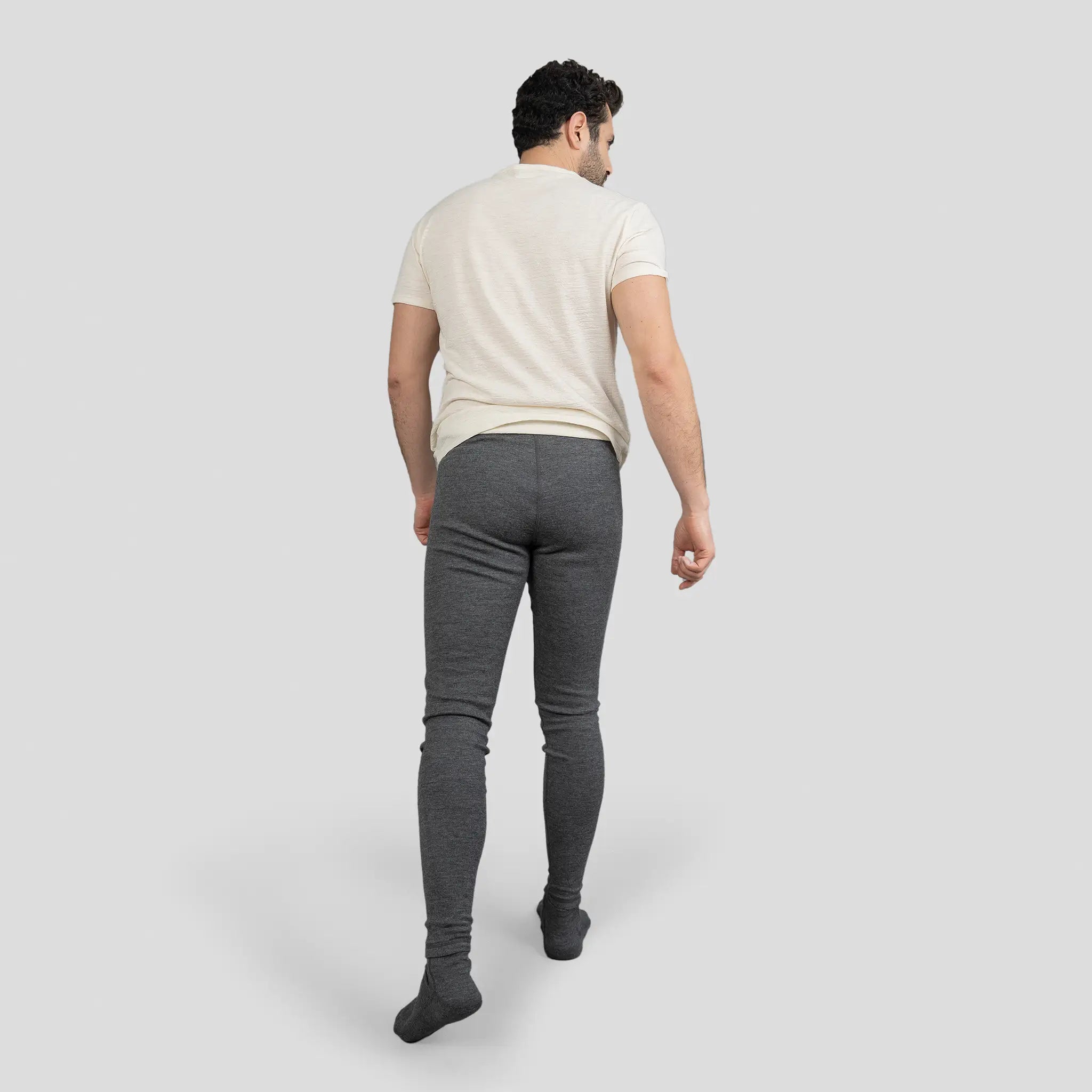 LASCANA Leggings - Trousers - hellgrau-meliert/mottled light grey