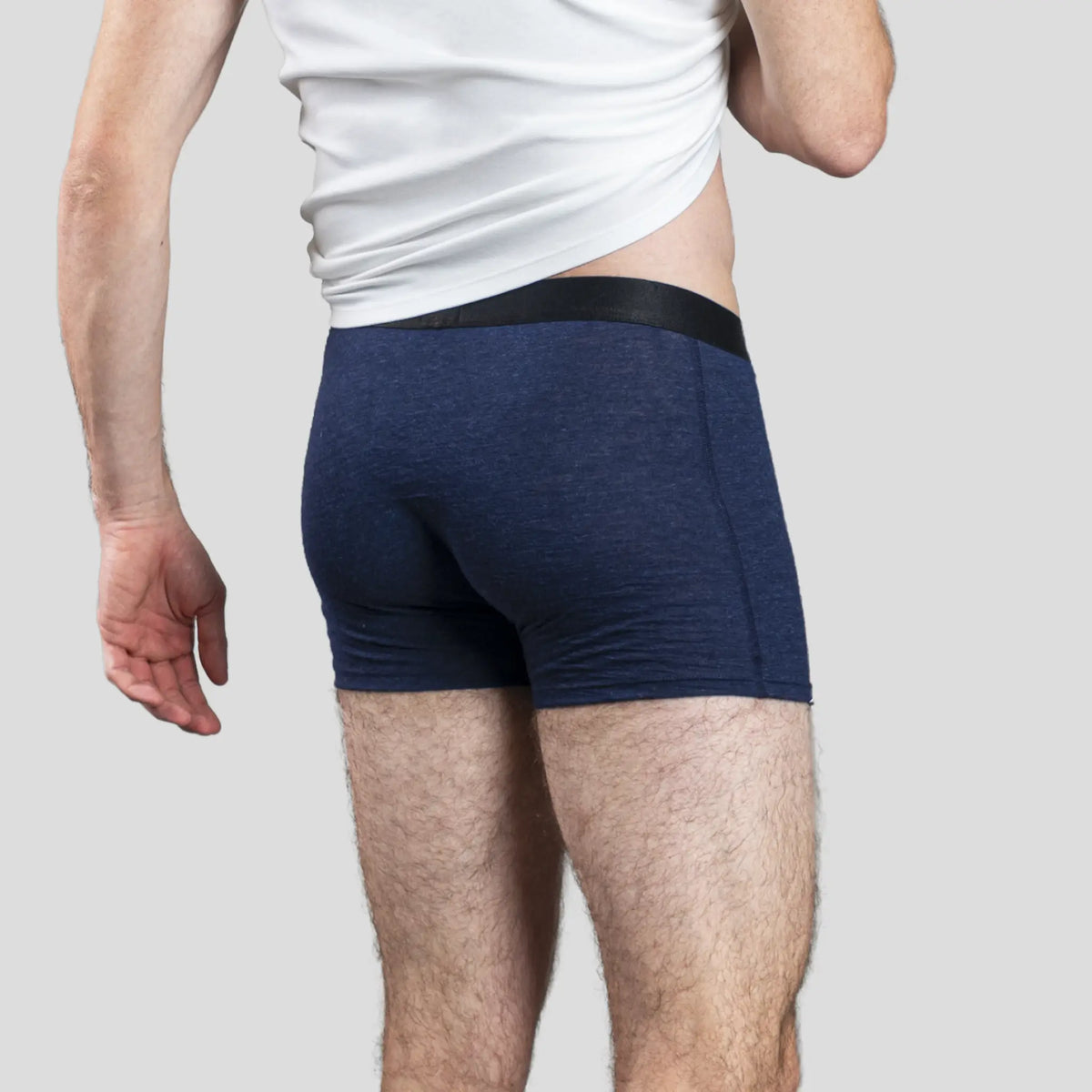 mens low moisture absorption boxer briefs color navy blue
