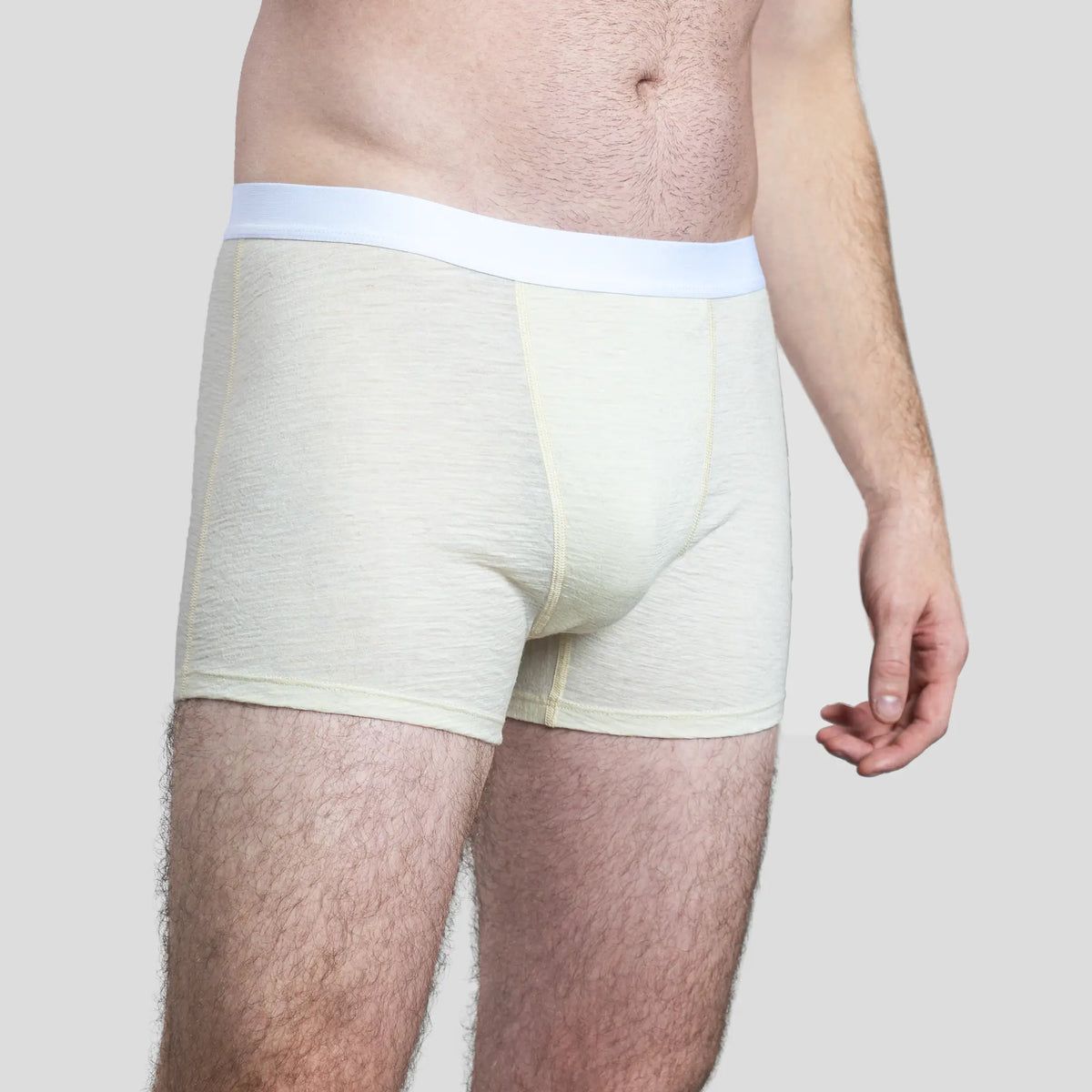 mens most sustainable boxer briefs color natural white