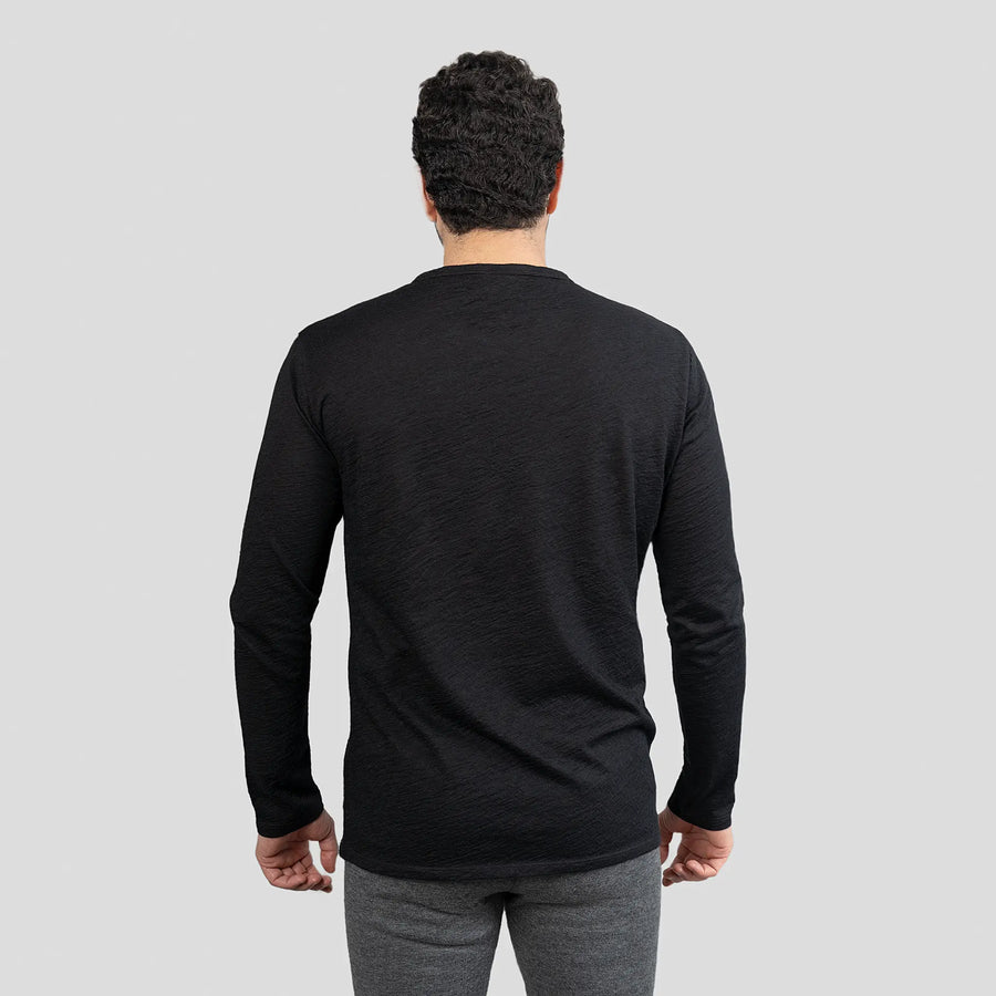 mens outdoor activities long sleeve tshirt color black