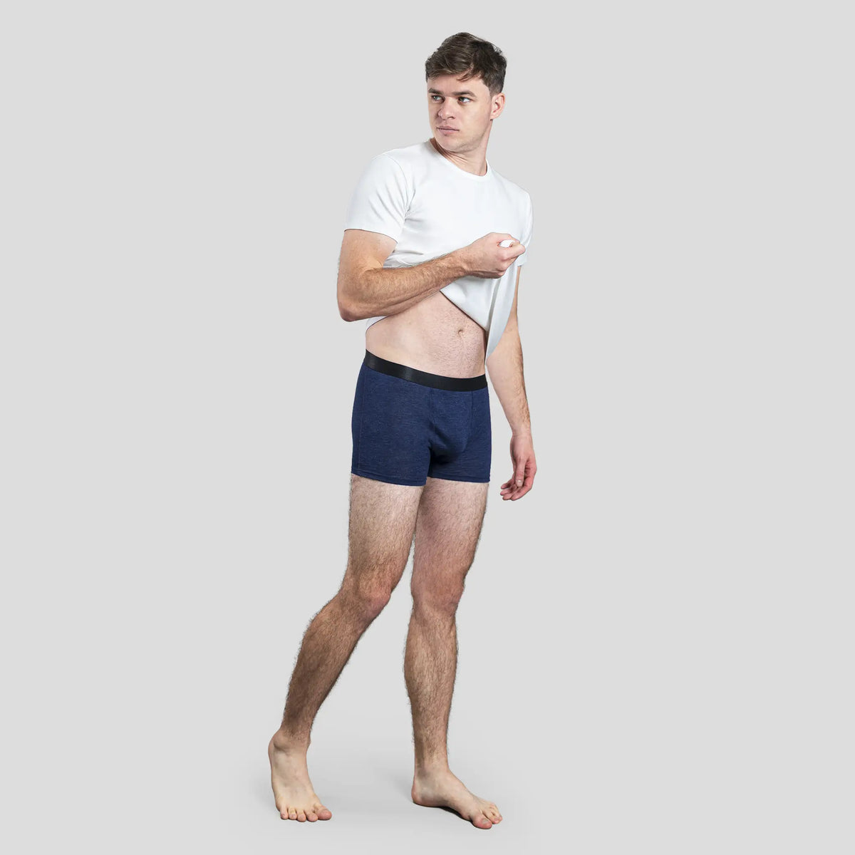 mens quick dry boxer briefs color navy blue