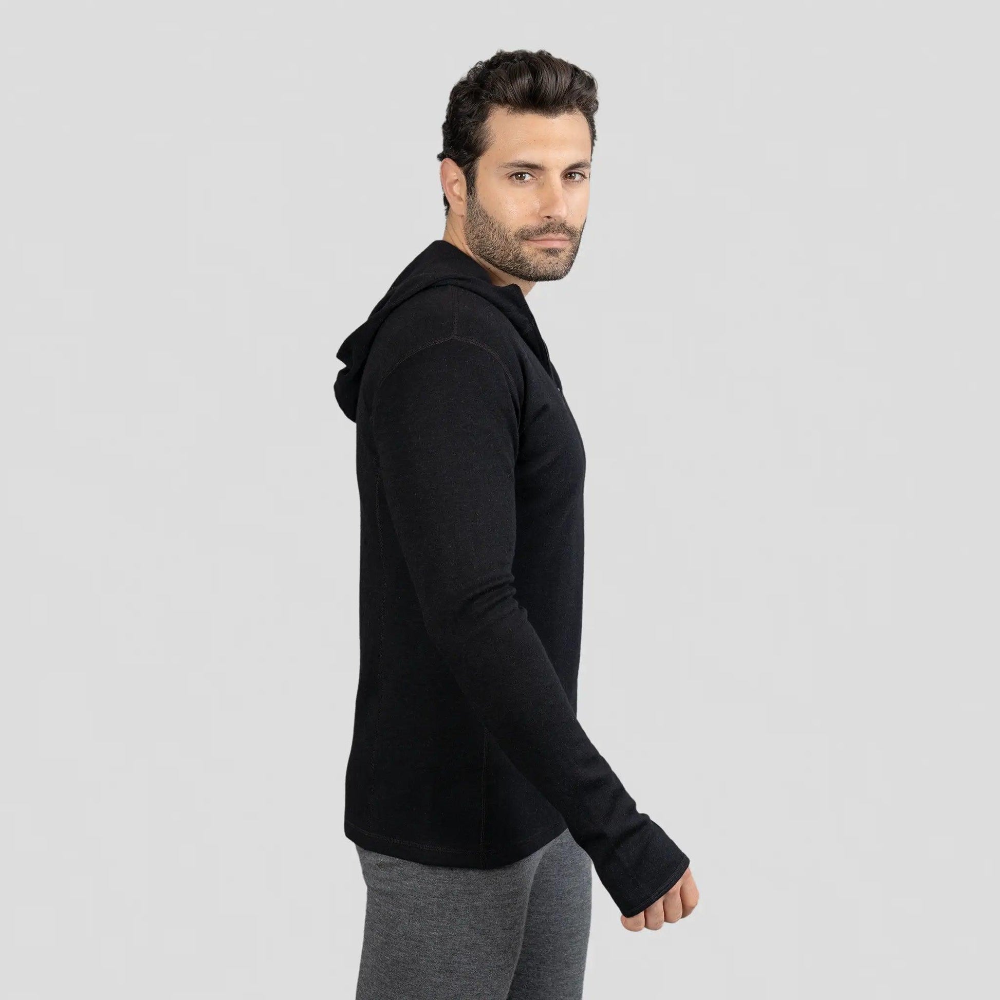 Merino wool discount base layer hoodie
