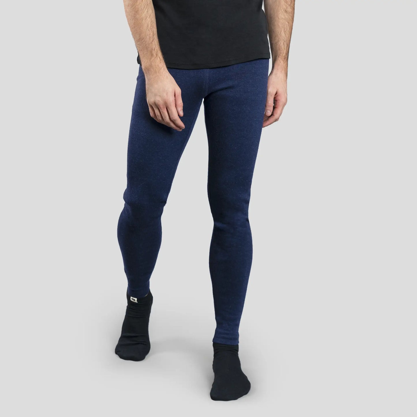 mens uv resistance leggings midweight color navy blue