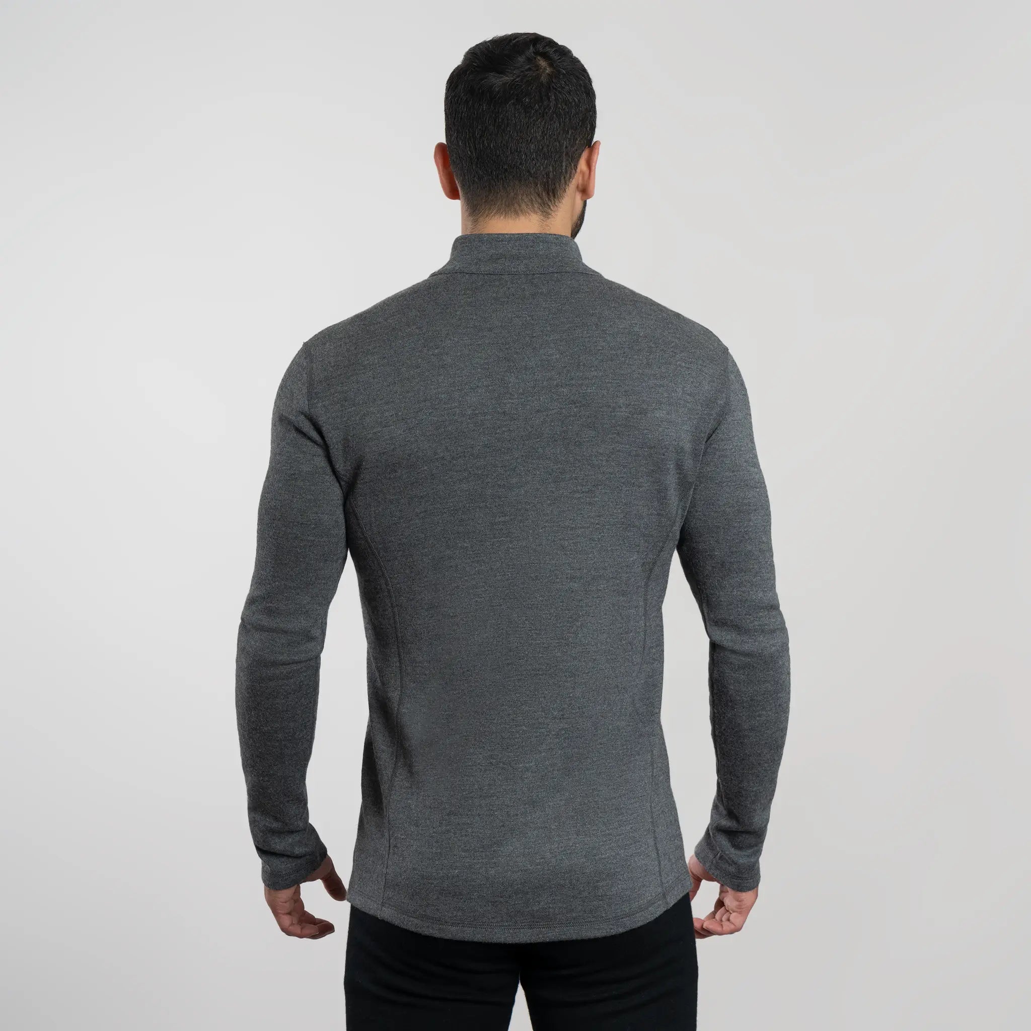 mens versatile design jacket full zip color gray
