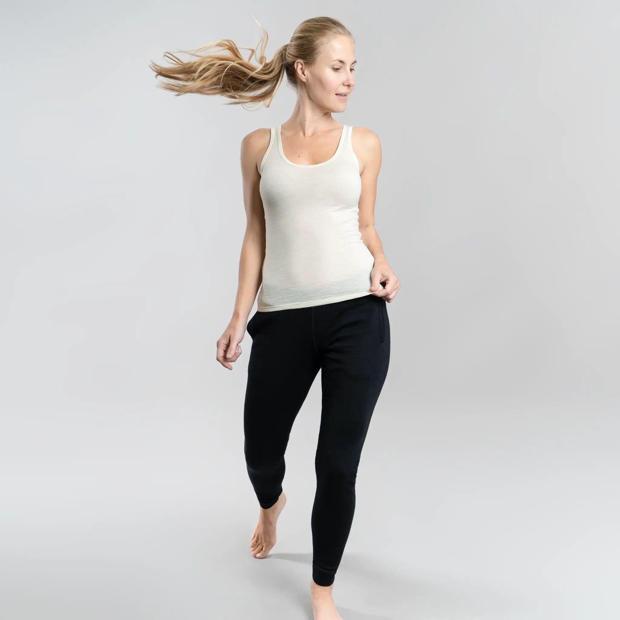 womens best fleece tank top ultralight color natural white