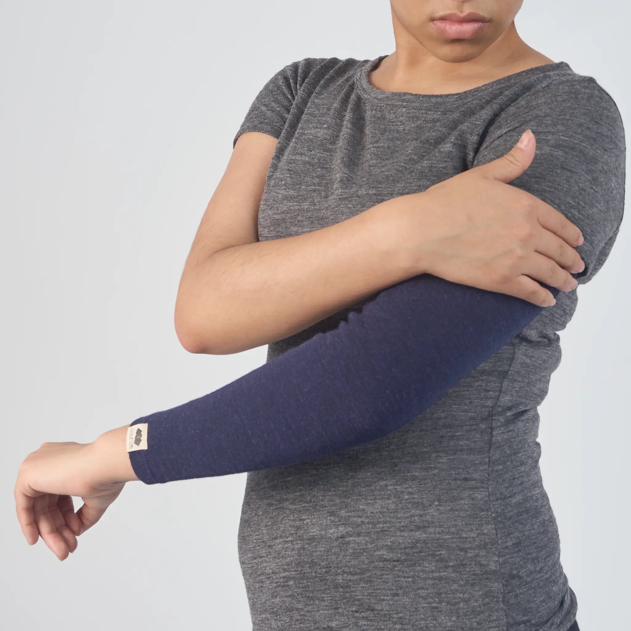 womens comfortable fit sleeve color navy blue