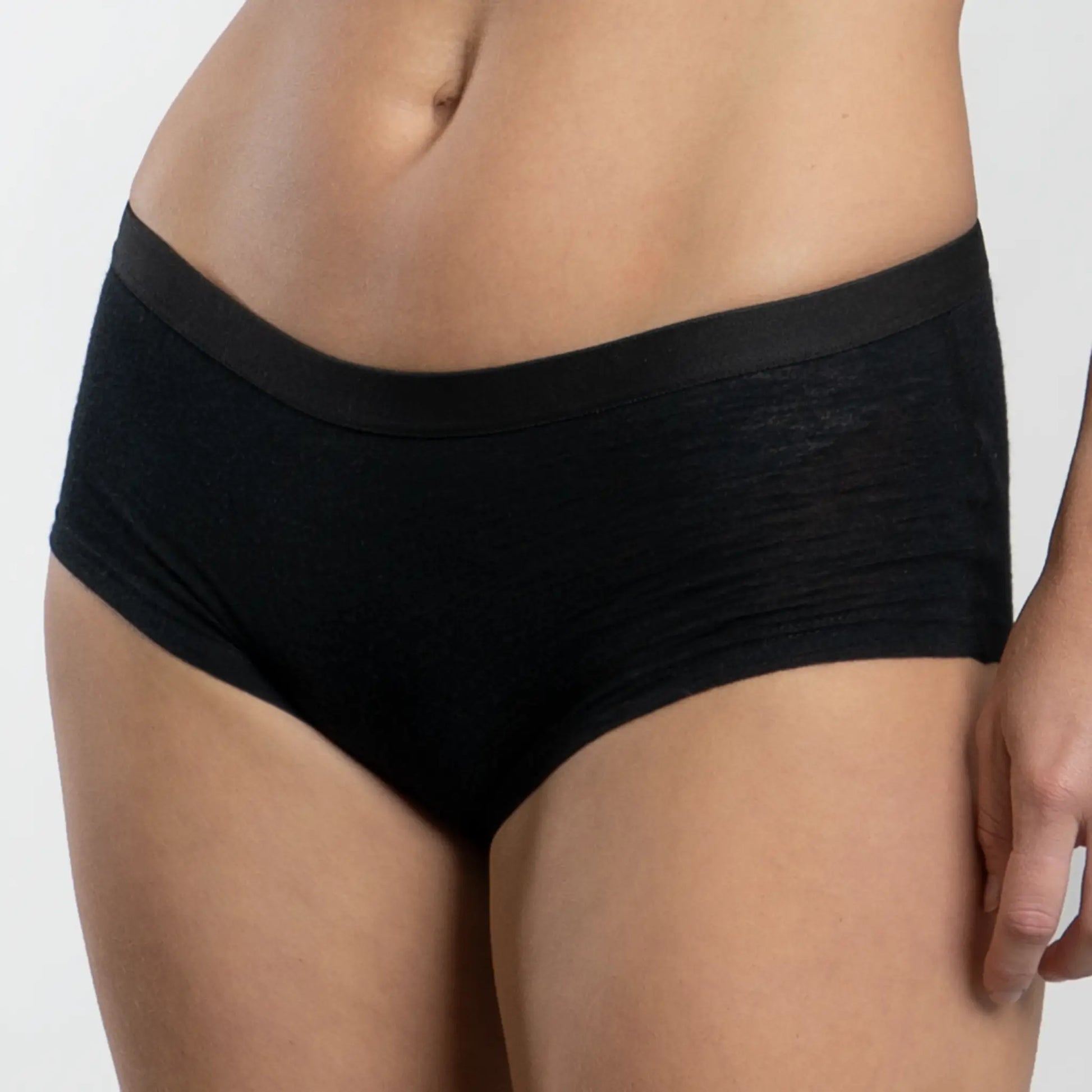 Women's Black French Cut Cotton Brief  Women's High Cut Underwear –  Negative Underwear