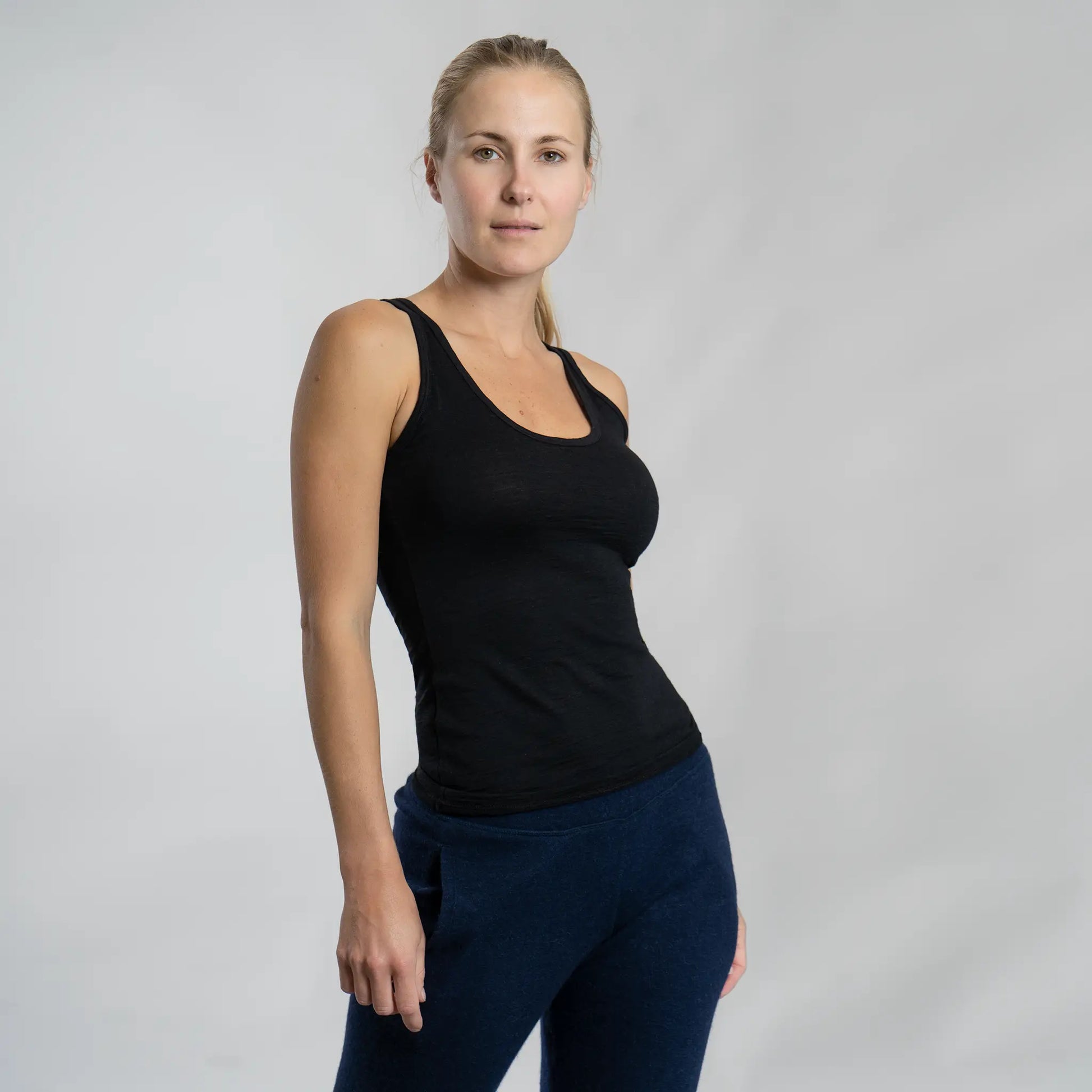 Merino Wool Yoga Tank Top Sleeveless Tank Tops for Women Yoga Wear