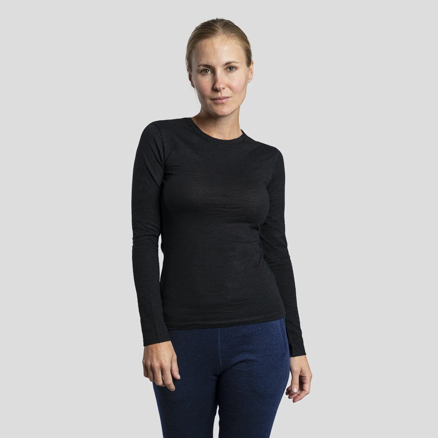 womens outdoor activities long sleeve shirt color black