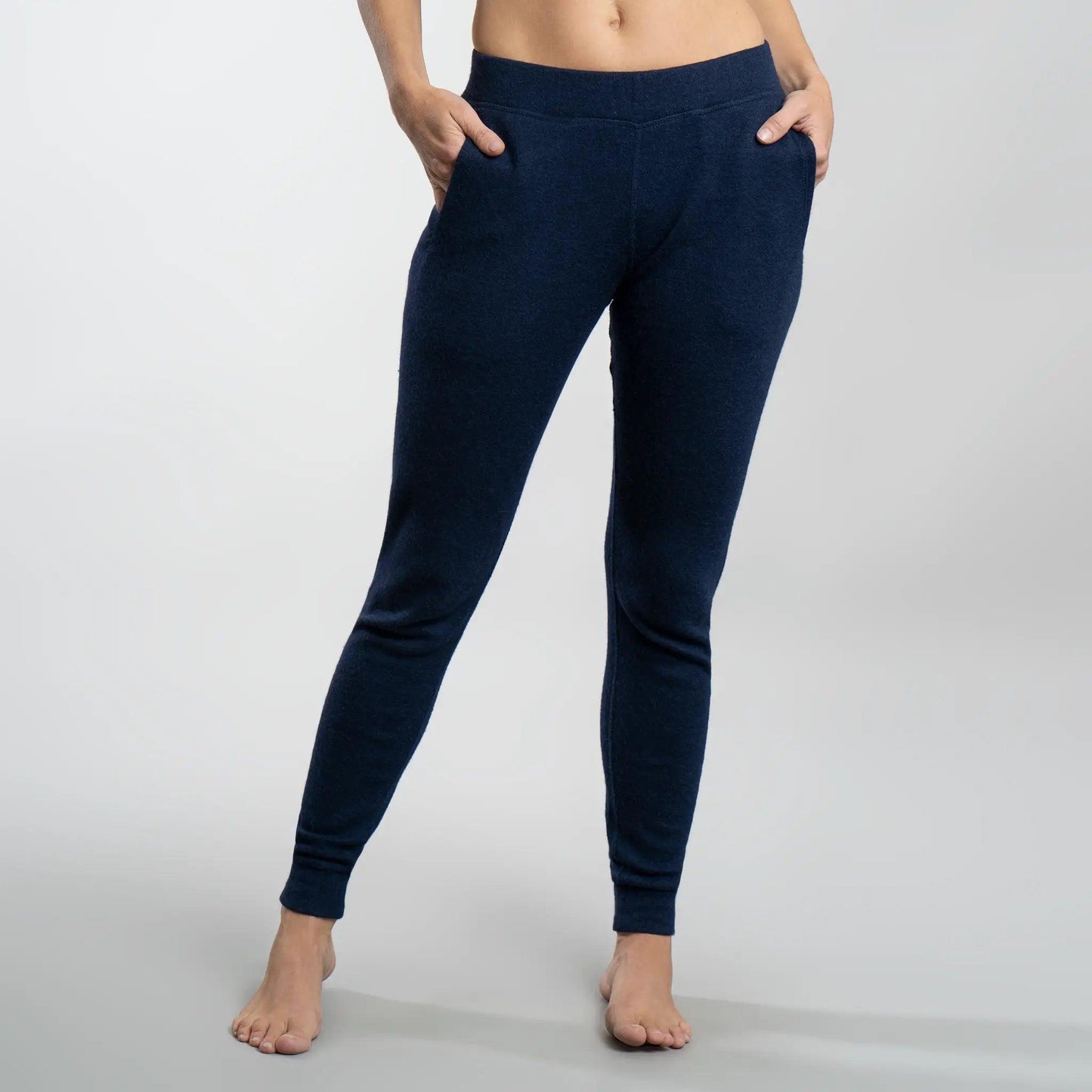 womens single origin joggers lightweight color navy blue